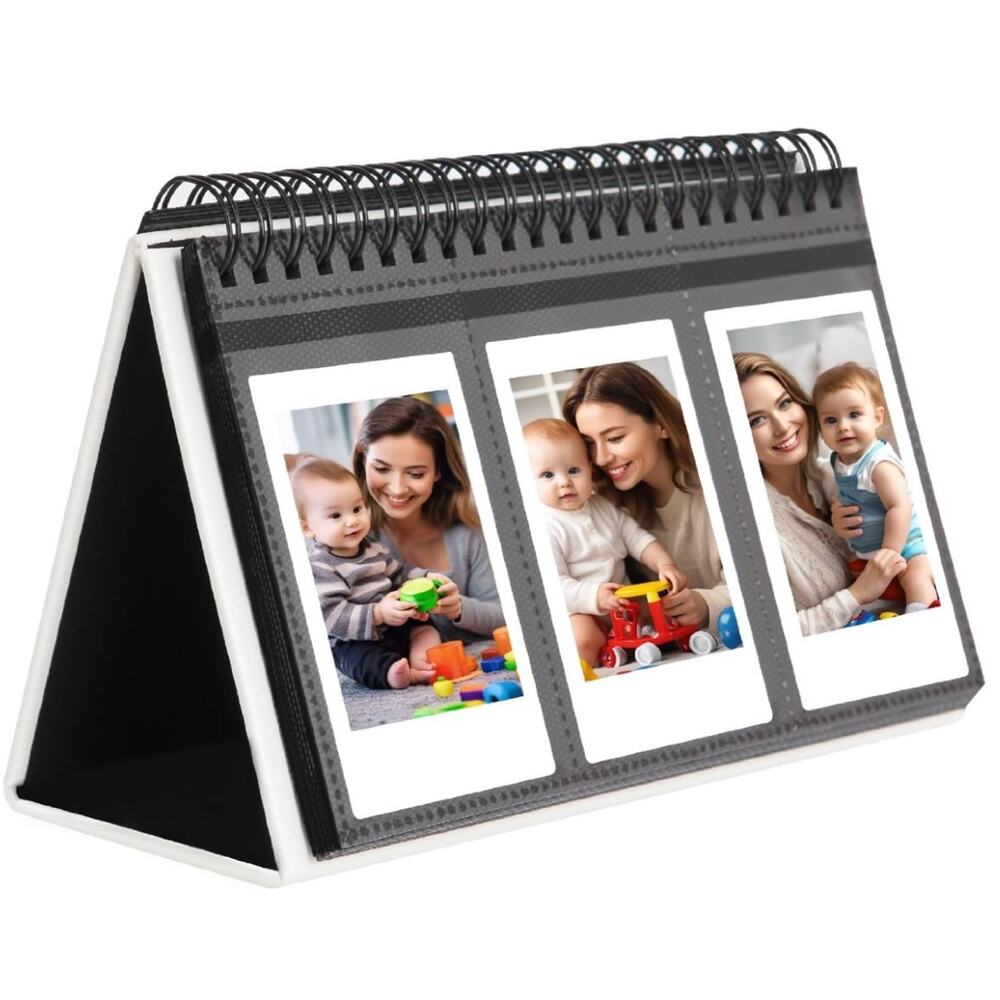 Ruibytree Desk Calendar Style Photo Album with 96 Pockets for Fujifilm 3-PCK